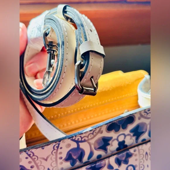 PATRICIA NASH 🦋 Chauny Leather Satchel white Italian Folklore collection. NWT - Picture 14 of 16